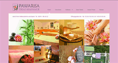 Desktop Screenshot of pawarisa-thaimassage.de