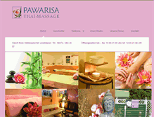 Tablet Screenshot of pawarisa-thaimassage.de